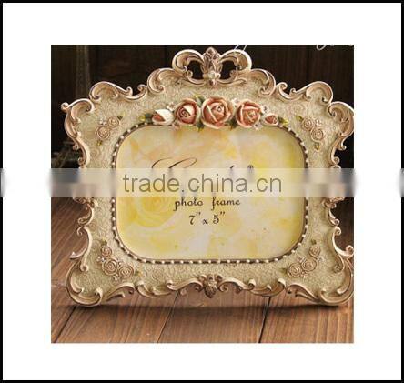 2015 Modern European Pearl Table Top Photo Frame Resin Picture Frame