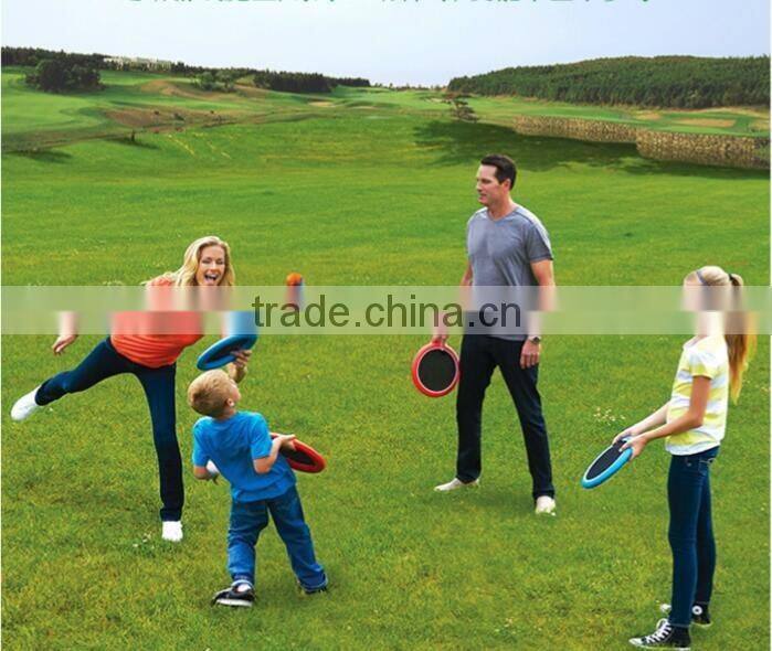 12" soft frisbee disc hand trampoline paddle ball bouncing sport racket