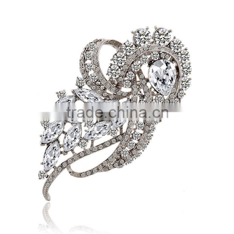 2015 costume jewelry pins and brooches,cheap brooches in bulk,large rhinestone brooch