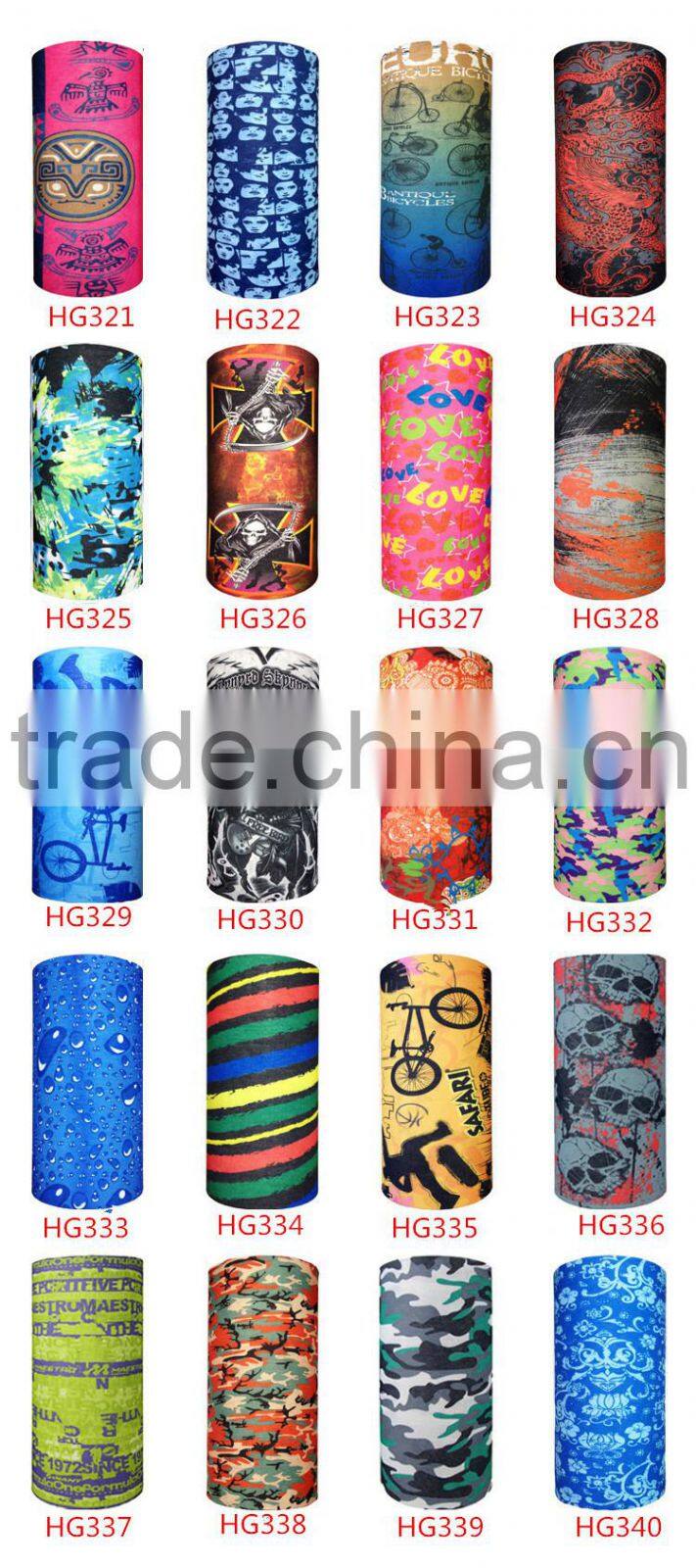 multifunctional seamless tube bandana stretchy headbands