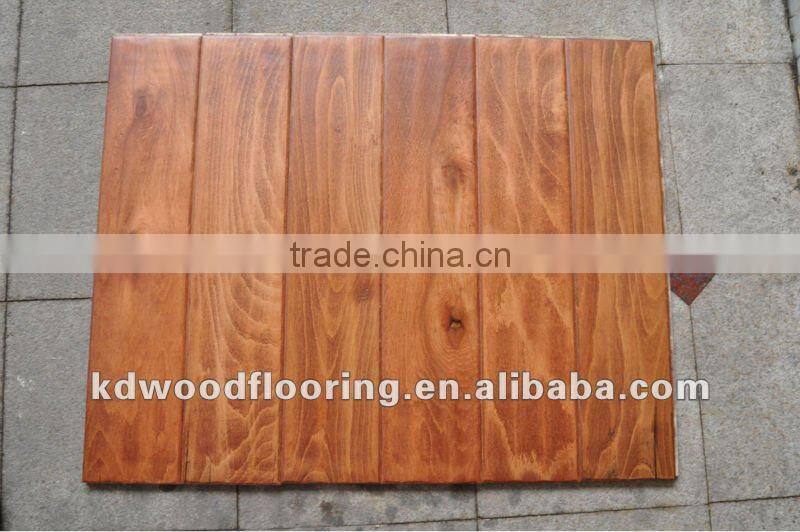 natural Handscraped Rustic engineered white beech flooring