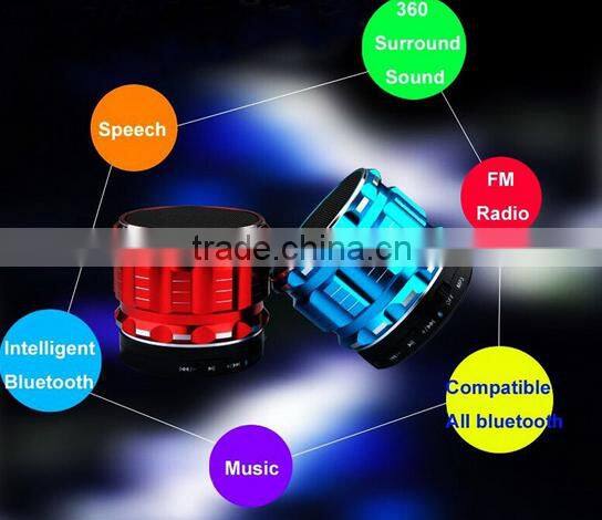 High Quality New Arrive S10 Metal Case Mini Protable Bluetooth Speaker Wireless Speaker With Fm Radio