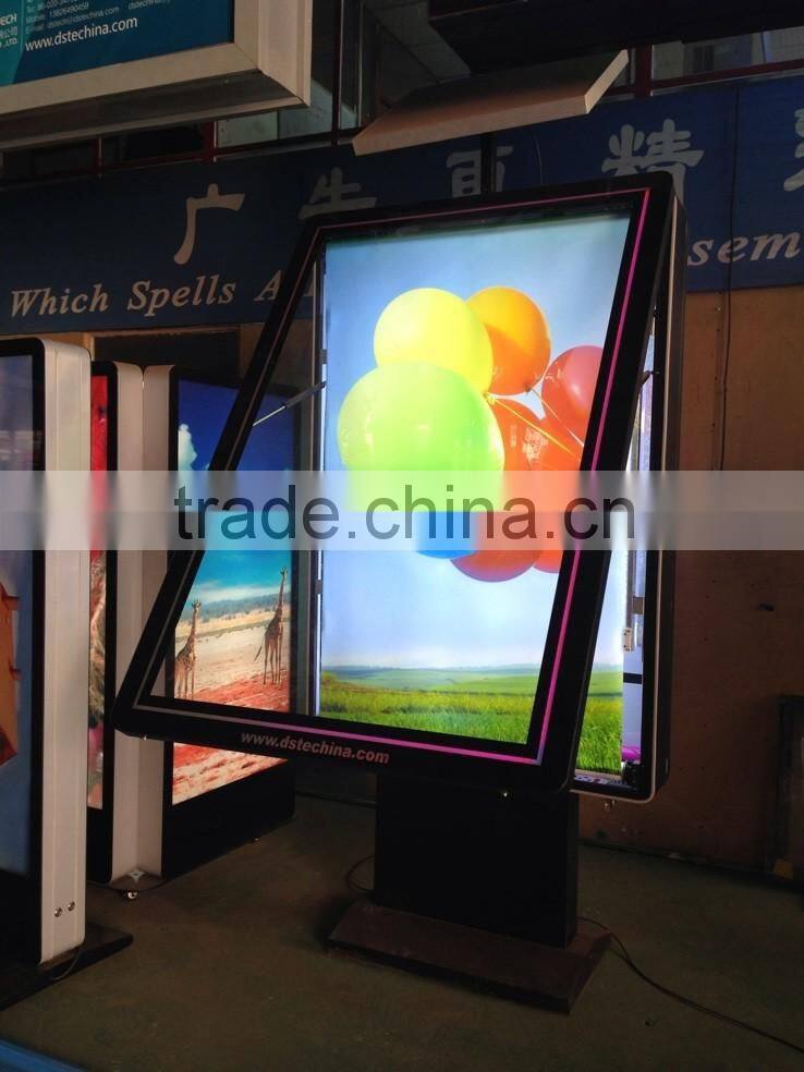 Wholesale aluminum alloy frame light box billboard double sides scrolling for advertising