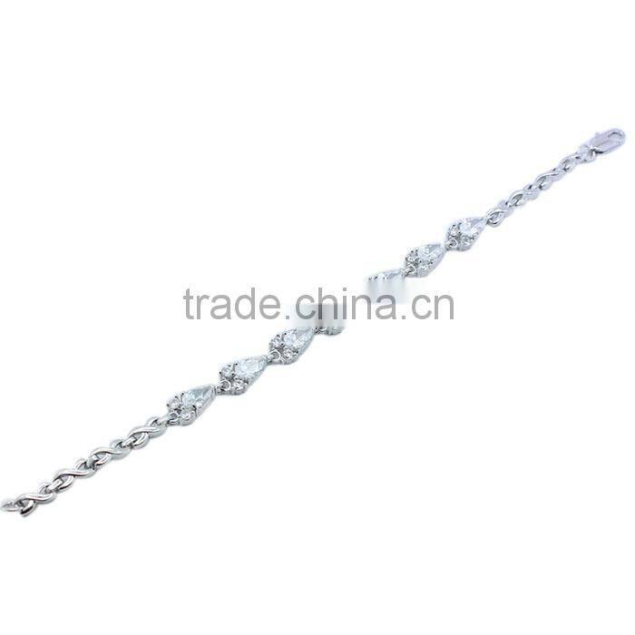 Custom 925 sterling silver gemstone cool bracelets for girls