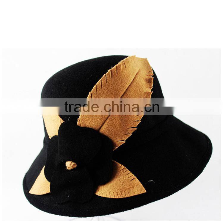 High Quality Wool Cap Felt Available Fedora Feather Hats For Sale Cheap Made In China