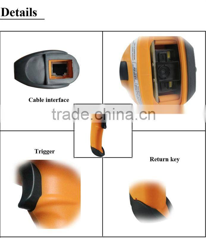 Cheapest QR Barcode Scanner,Handheld PDF417 2D Barcode Scanner RS232
