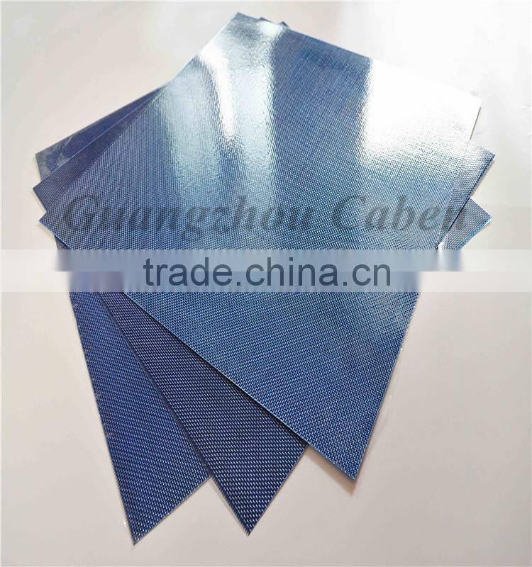 3K hybrid blue plain fiberglass mixed silver metallic yarn sheets