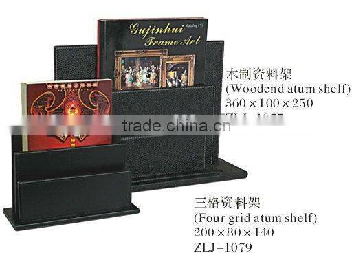 Faux Leather Covered File Folder Decorative