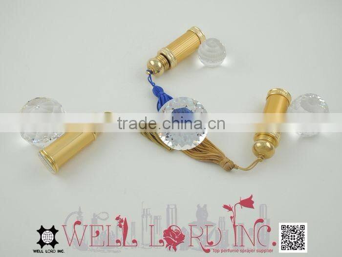 7ml advanced plating golden refillable oil bottle for personal care