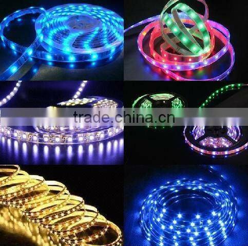 5050 BLUE silicon tube waterproof IP67 30LEDs/m 150LEDs/roll flexible strip with DC12V and yellow FPC