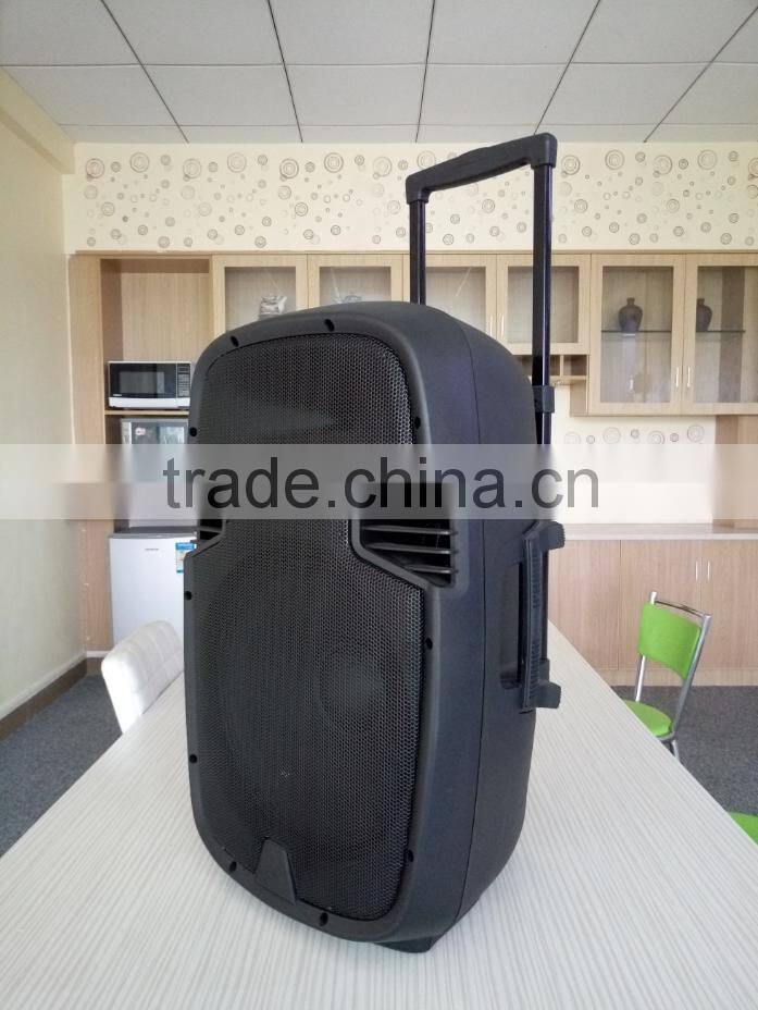 12 inch dotun active hottest trolley super bass pa speaker system with usb and fm radio