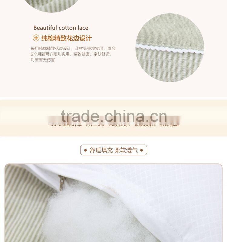 GOTS organic cotton pillow caseChildren care health pillow stripe pillow