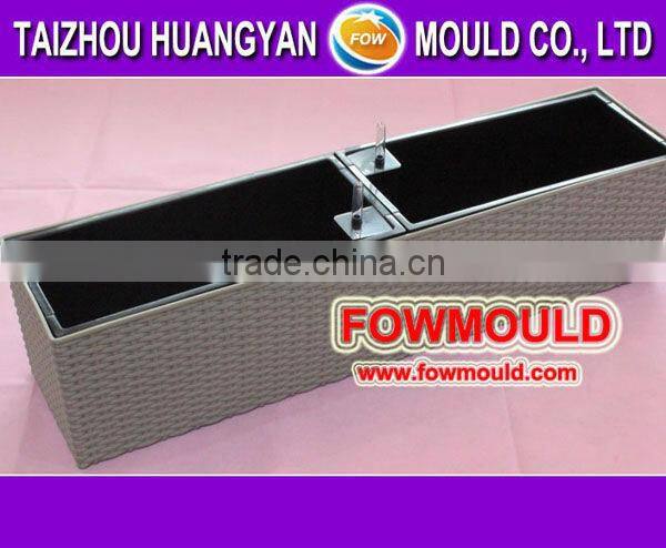 Square plastic flower pot mold/mould