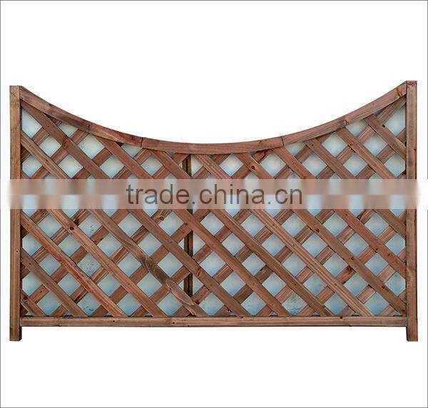 Wooden color lattice trellis for garden