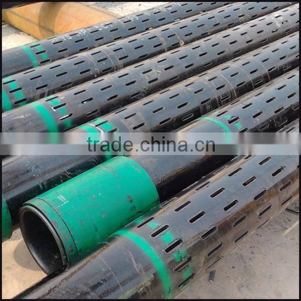 casing screen laser cutting custom-made water well slotted galvanized steel pipe