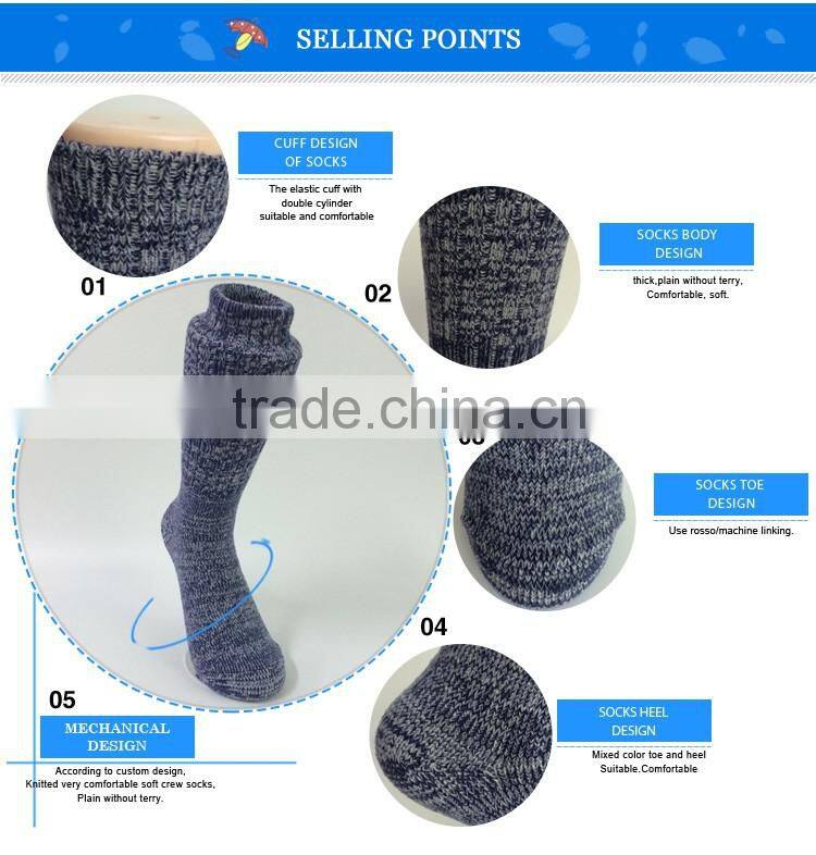 Special custom crew unisex acrylic socks with comfortable feeling