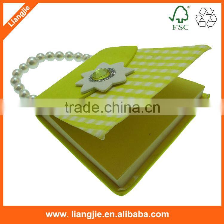 Hot sell novelty notepads, Bag shaped die cut notepad for kids