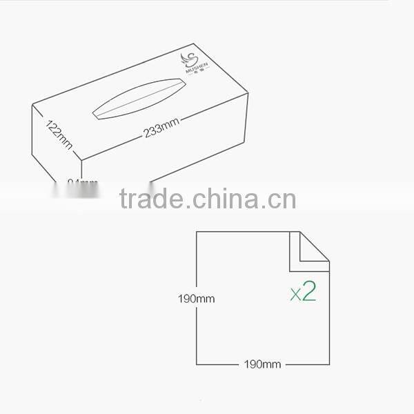 luxury packing best quality facial box tissue