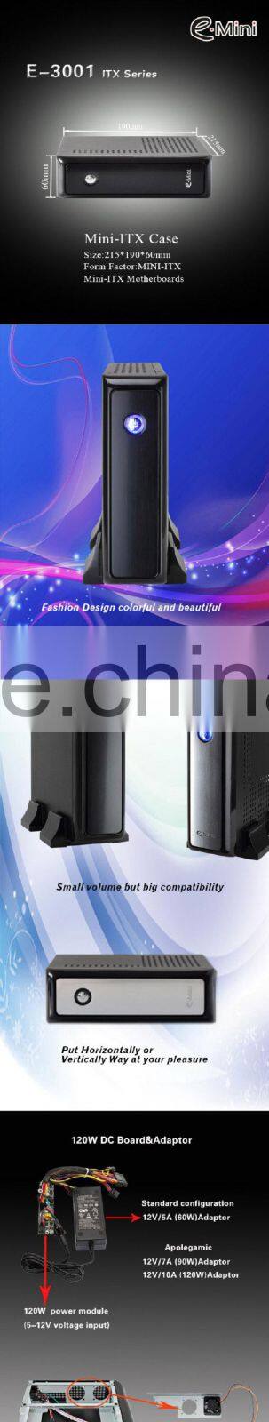 Square mini desktop computer case/pc case for home and school