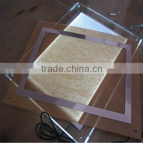 slim advertisement acrylic light frame