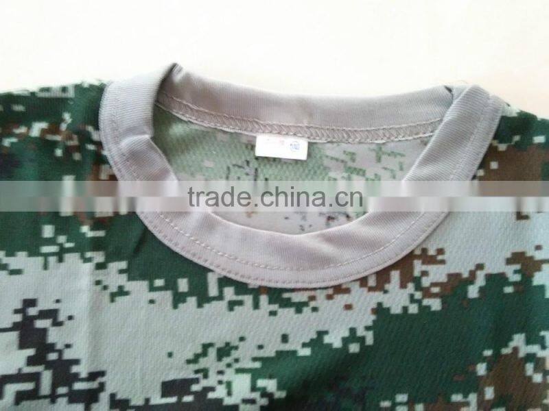 Hot sale southern africa woodland green digital print military camouflage T shirt
