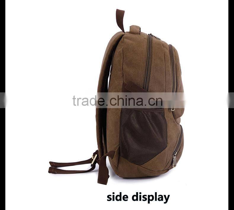Causal Style Lightweight School Backpack Canvas Cute Backpacks Camping Backpack Canvas Rucksack
