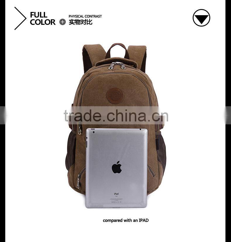 Causal Style Lightweight School Backpack Canvas Cute Backpacks Camping Backpack Canvas Rucksack