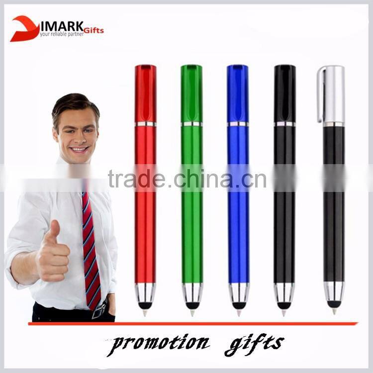 short stylus touch pen twist touch ballpoint pen with neck rope
