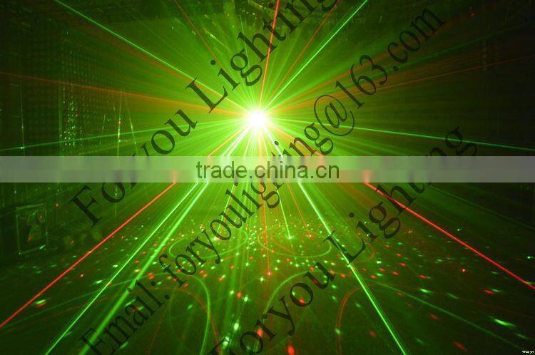 8*1w white led,5*3w rgbwa led,150mw red &50mw green laser economic 8 eyes rgb led effect light party laser stage light