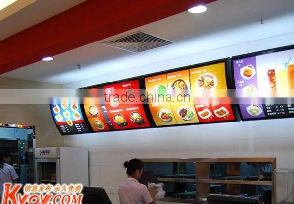 Made in china aluminum light box menu board