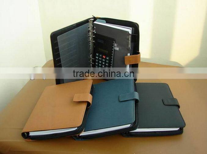 2014 faux leather planner notebook