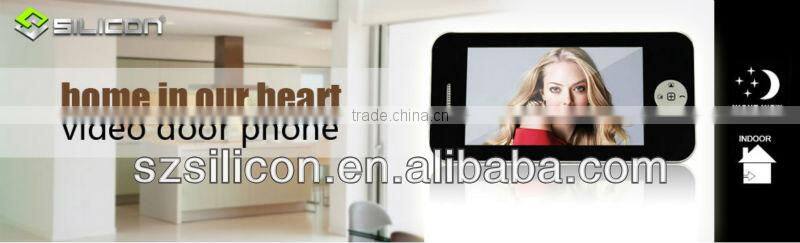 Household Video door bell 7 inch LCD TFT display with ad board