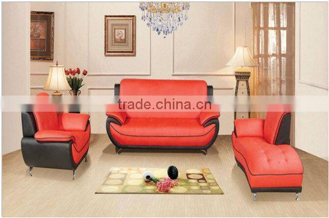 modern yellow leather sofa set