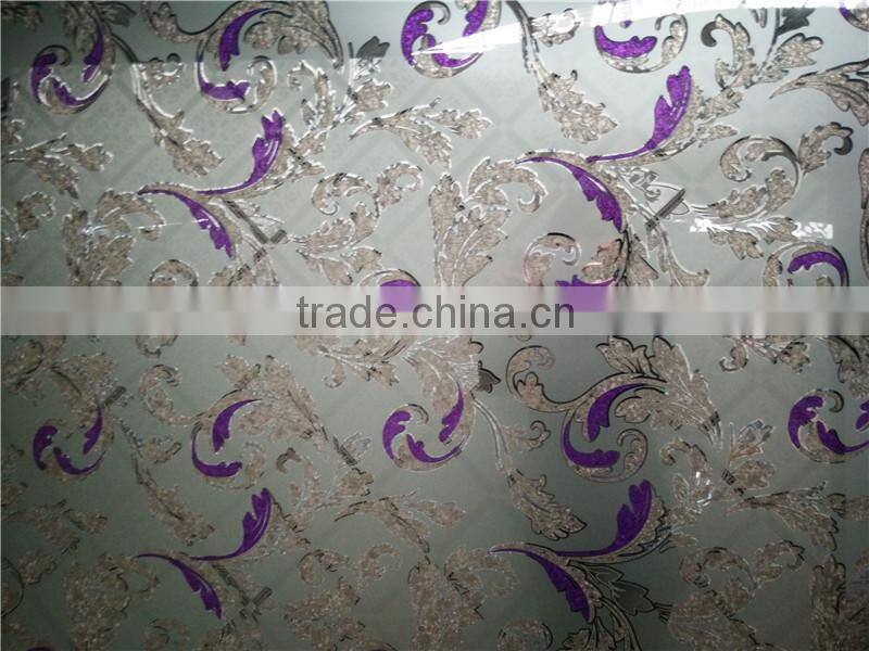 decorative ice flower glass for kitchen cabinet door glass