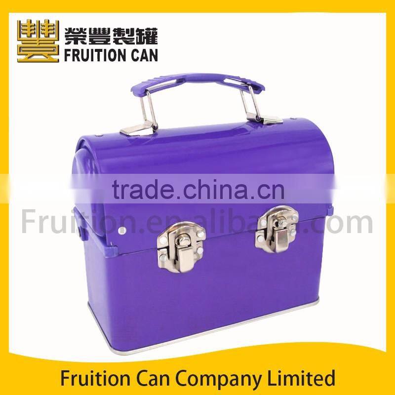 Mini Small Dome Tin Can Lunch Box Food Case