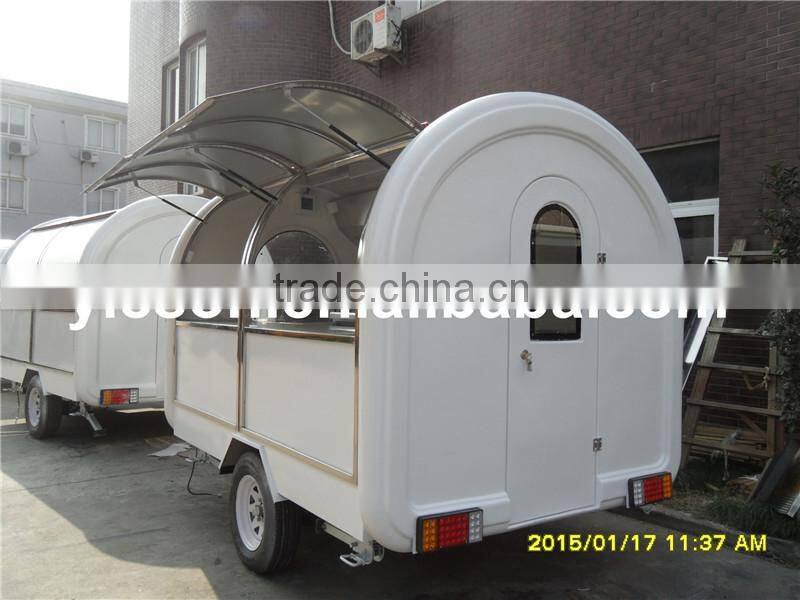 Yieson custom french fries kiosk fast food cart/bbq grill food trailer for sale