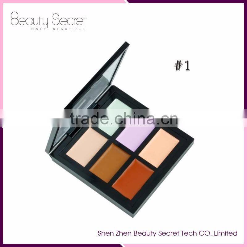 face concealer palette private label 6 colors