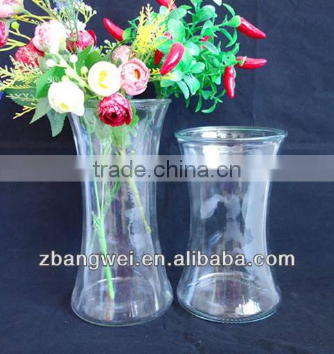 1300ml new design fashion clear glass vase