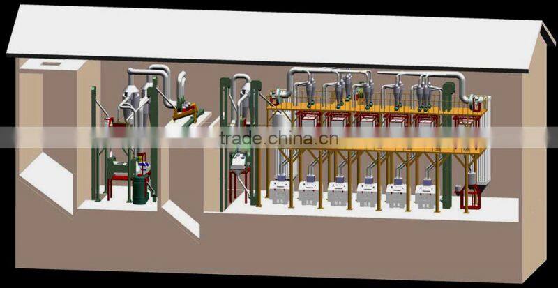 Airlock for flour mill machinery