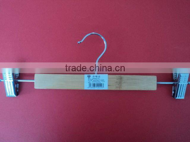 high quality rubber coated coat bamboo hanger for coats