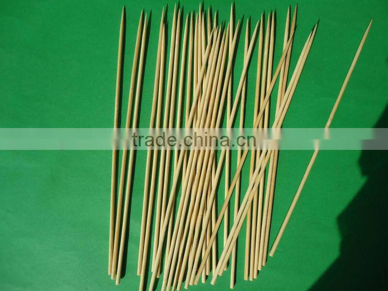 High Quality Disposable Round Smooth Bamboo Skewer