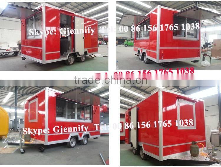 Made In China Mobile Ice Cream Cart Hot Sale Customized Logo Street Fast Food Trailer