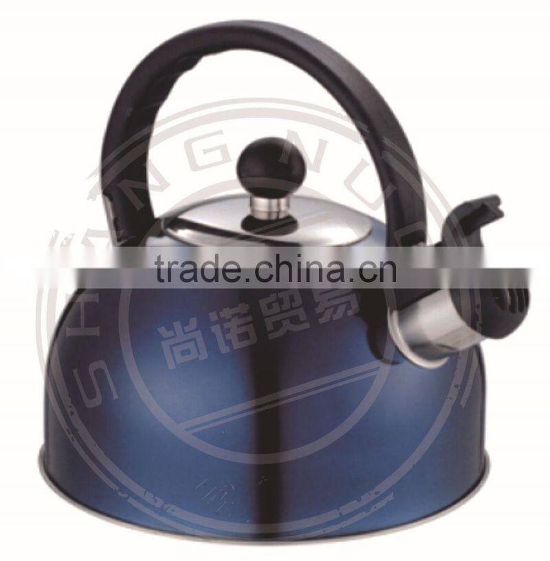 powder coated metal Whistling Tea Pot tea kettle