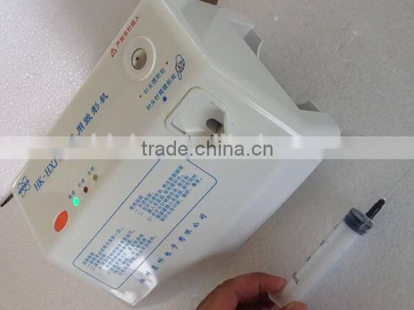 Used needle and syringe destructor in hospital and clinic application