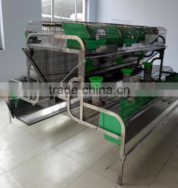 automatic feeding 304 stainless steel rabbit cage