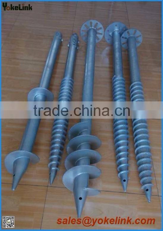 Hot dip galvanized carbon steel Solid Shaft Helix Screw Anchor