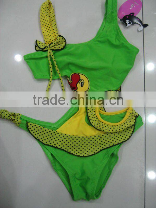 girl's swimsuit, Kid's fashion swimwear, one-piece swimwear