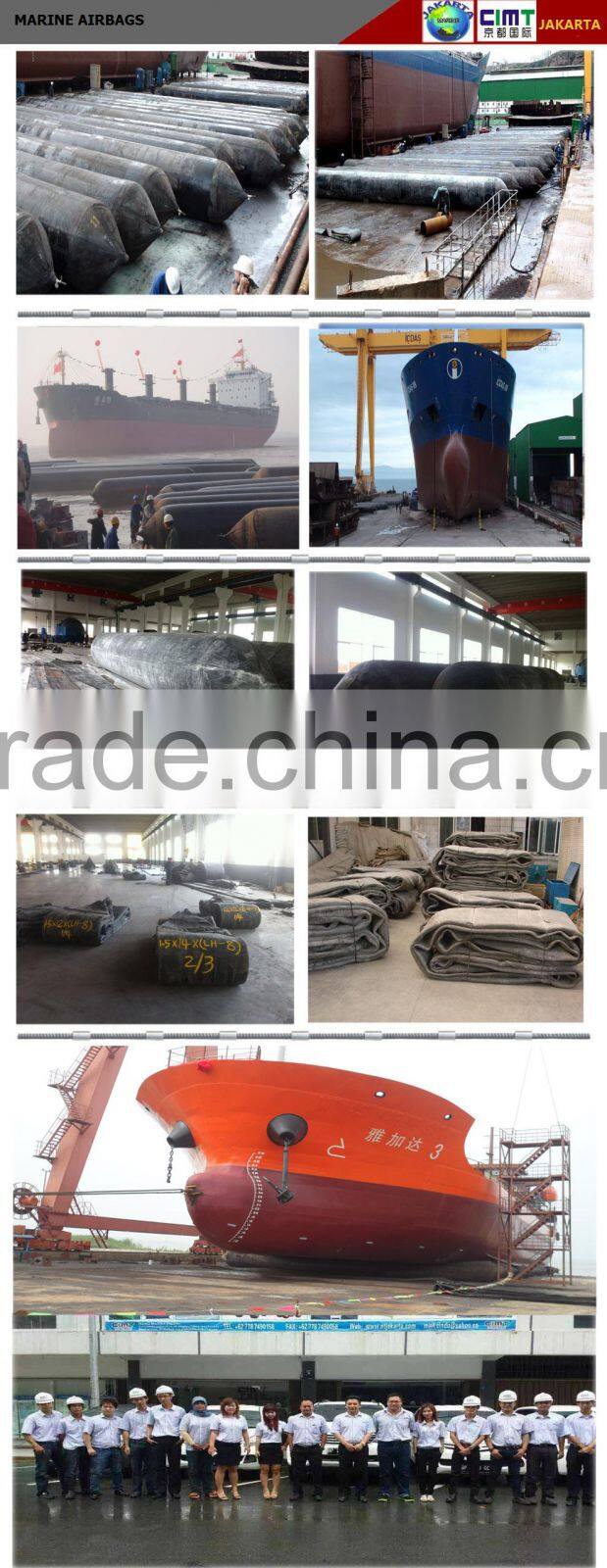 marine airbag for ship launching