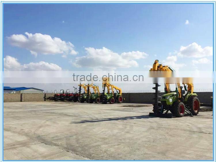 New type Tractor crane drilling machine pole vertical machine
