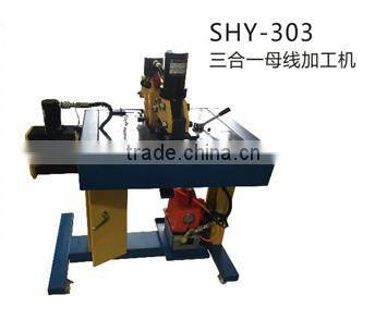 SHY-303 Multi Function Hydraulic Bus bar Processor Machine for Cutting,Punching and Bending